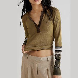 Free People Mikah Layering Cuff Top NWOT